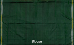 Yellow Green Navratna Semi Patan Saree