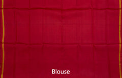 Red Yellow Mustard Manekchowk Semi Patan Saree