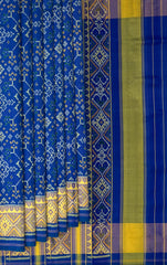 Royal Blue Navratna Patola Saree