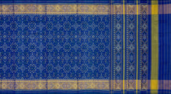 Royal Blue Navratna Patola Saree