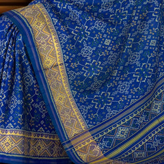 Royal Blue Navratna Patola Saree