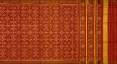 Rust and Orange Manekchowk Patola Saree