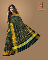 Dark Rama Chanda Bhat Patola Saree