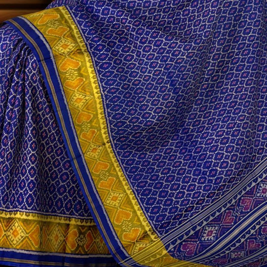 Navy Blue Daliyabhat Patola Saree