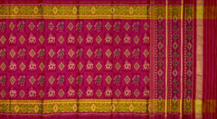 Pink Diamond Hathipoat Bandhani Patola Saree