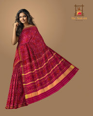 Red Pink Pan Chanda Patola Saree