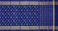 Royal Blue Spaced Hathi Popat Patola Saree