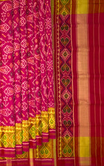 Pink Chabdi Fish Patola Saree