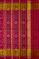 Pink Chabdi Fish Patola Saree