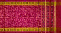 Pink Chabdi Fish Patola Saree