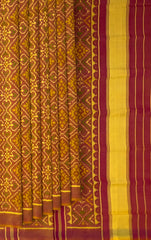 Mustard Yellow Panchanda Patola Saree