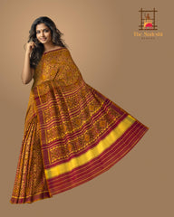 Mustard Yellow Panchanda Patola Saree