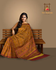 Mustard Yellow Panchanda Patola Saree