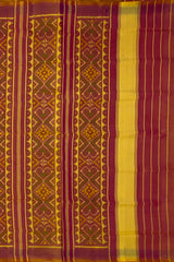 Mustard Yellow Panchanda Patola Saree