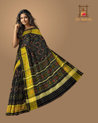 Black Navratna Patola Saree