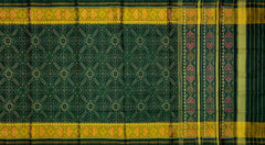 Green Spaced Manekchowk Patola Saree