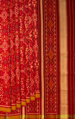 Red Navratna Patola Saree