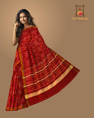Red Navratna Patola Saree