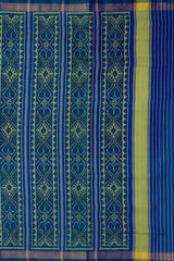 Green Blue Manekchowk Patola Saree