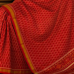 Red Daliyabhat Patola Saree