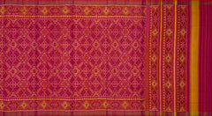 Orange Pink Manekchowk Patola Saree