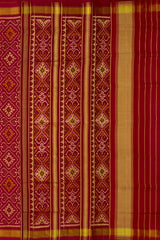 Maroon Pan Chanda Patola Saree
