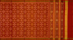 Orange Red Navratna Patola Saree