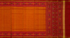 Red Mustard Butta Patola Saree