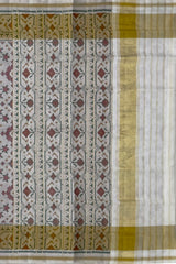 Off White Navratna Patola Saree