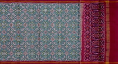 Pink Sky Blue Navratna Patola Saree