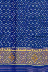 Ramagreen Blue Daliyabhat Border Single Ikat Rajkot Patola Saree