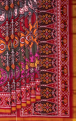 Multi Color Single Ikat Semi Patan Patola Saree