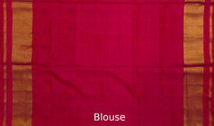 Pink Chanda Bhat Single Ikat Rajkot Patola Saree