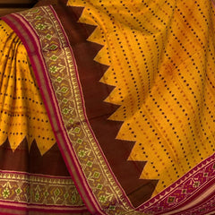 Pink Single Ikat Rajkot Patola Saree