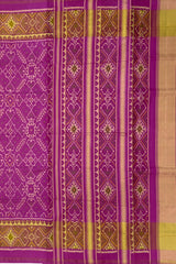 Baby Pink Single Ikat Rajkot Patola Saree