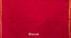 Maroon Bandhani Design Flower Single Ikat Semi Patan Patola Saree