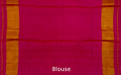Pink Daliyabhat Border Pallu Chelari Single Ikat Rajkot Patola Saree