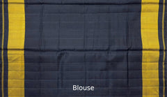 Black Navratna Hathi Border Pallu Chelari Single Ikat Rajkot Patola Saree