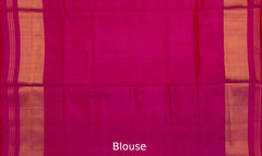 Dark Mustard Galo Border Pallu Pink Ghughro Design Single Ikat Rajkot Patola Saree