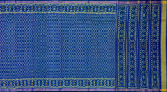Green Blue Daliyabhat Border Pallu Ghughro (LP) Single Ikat Rajkot Patola Saree