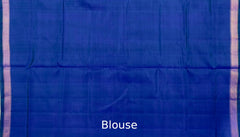 Green Blue Chandabhat Border Pallu Ghughro (LP) Single Ikat Rajkot Patola Saree