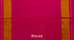 Pink Manekchowk Border Pallu Chelari Single Ikat Rajkot Patola Saree