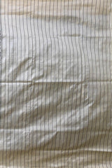 Cream Pochampally Ikat Saree with Matching Cream Border and Pallu