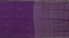Purple Modal Silk Saree with White Border