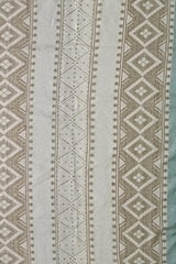 Blue Tussar Saree from Assam with Off-White Border and White Pallu