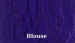 Violet Mulberry Silk Saree with Brown Border and Buttis & Motifs