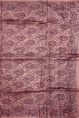 Peach Tussar Saree with Kanta Work