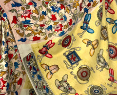 Yellow Kalamkari Saree with Single Side Design