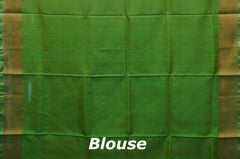 Pink Uppada Sarees with Green Border and Gold Jari Buttas