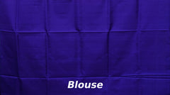 Red Uppada Sarees with Blue Pallu and Gold-Blue Buttas